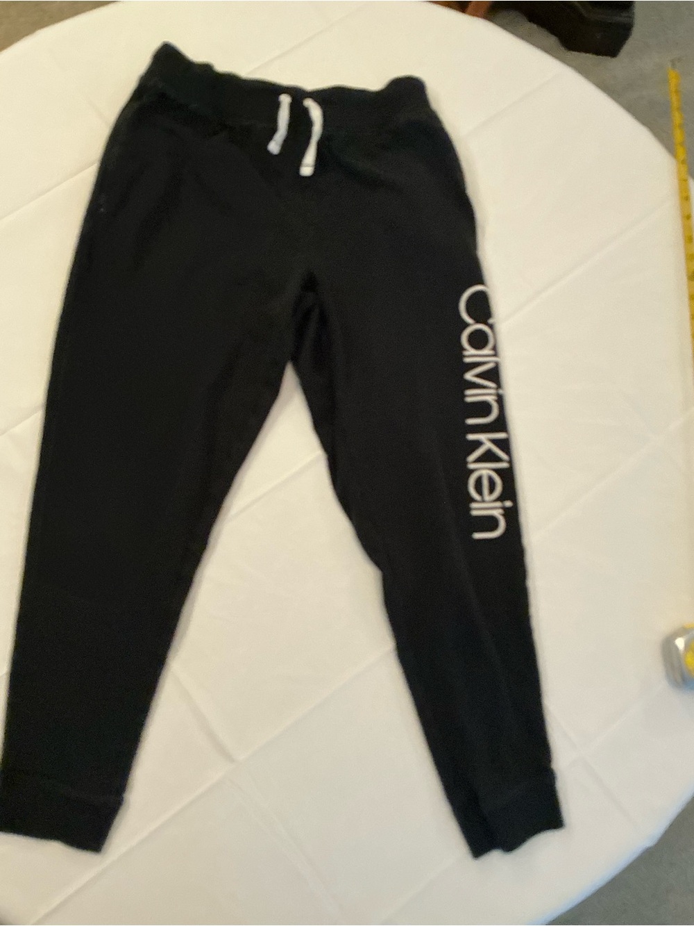 Calvin Klein Black Logo Jogger Pants